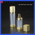 AS SQUARE TRANSPARENT AIRLESS COSMETIC BOTTLE, BLACK AND BROWM AIRLESS BOTTLE
