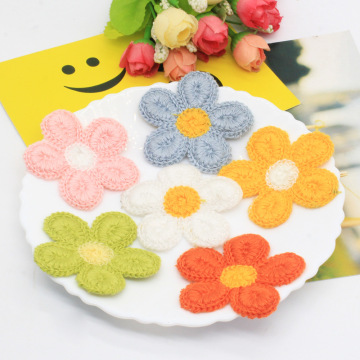 Applique de fleurs de broderie 3D patchs en tissu bricolage enfant