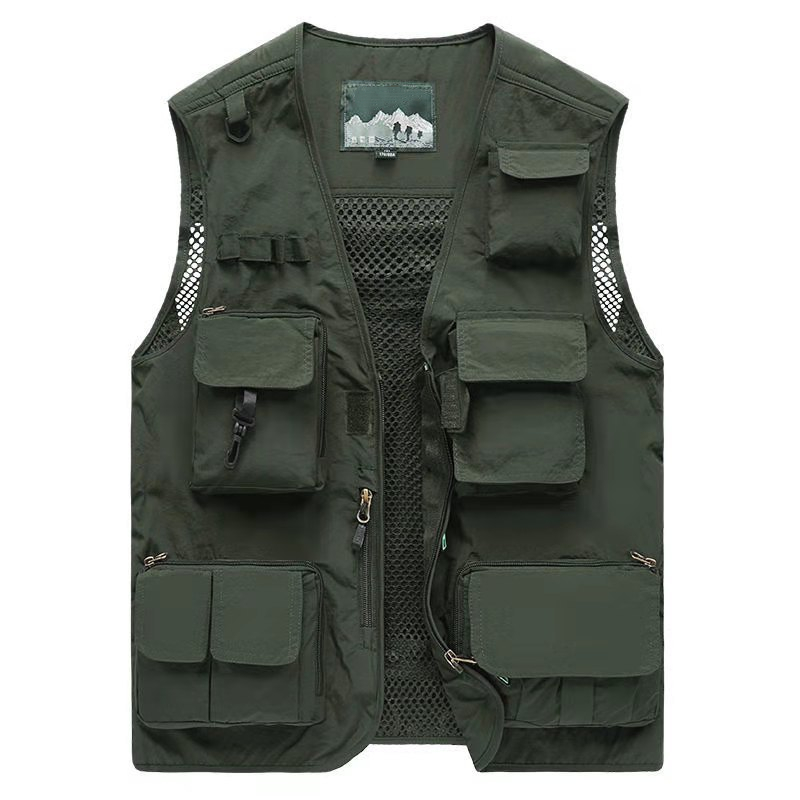 Mens Utility Vest Jacket With Sleeves