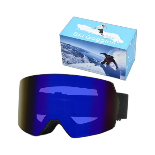 Double-Layer Anti-Fog Cylindrical Ski Goggles