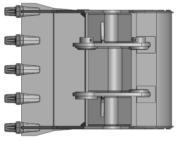 Enhanced Rock Bucket with High Tensile Steel Frame