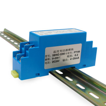 PT100 0.2% DIN Rail Temperature Transmitter 4-20mA SBWZ-2280 Module