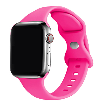 Solid Color Silicone Apple Watch Bands Compatible with Apple Watch 9/8/7/SE 38/40/41mm & 42/44/45mm