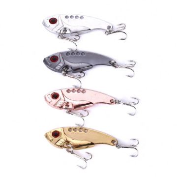 Toplure Metal Blade Vib Bait - 3g, 7g, 11g Metal Spoon Lures for Winter Ice Fishing