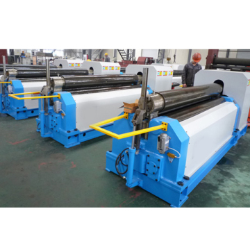 3 rollers hydraulic plate bending machine with double pinch W11