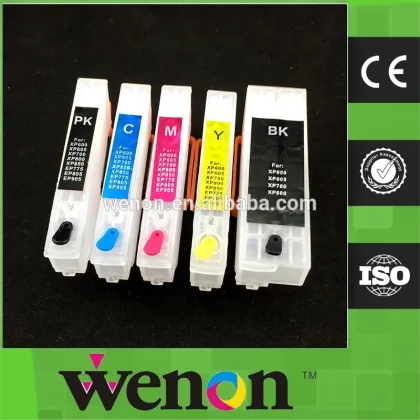 refillable cartridge with chip for Epson XP-701 ink cartridge