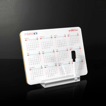 Caja de calendario de acrílico de plástico con alta calidad