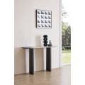 Natural Marble White And Black Console Tables