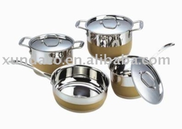 7pcs top quality stainless steel cookware