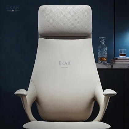 Elevate Office Comfort with a Premium Leather Adjustable Chair