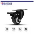1,5/2/2,5 Zoll Gold Drill PU -TV -Schrank Casters Casters