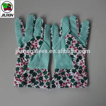 Drill cotton children garden gloves