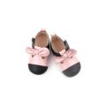Sapatos de balé de bebê de couro macio para bebês