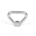 Polished stainless steel finger-tight butterfly nuts