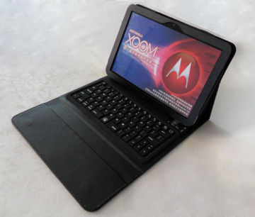 Wireless Stylish Protective Pu Leather Motorola Xoom Bluetooth Keyboard 10.1