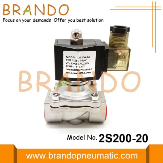 3/4 Inch Stainless Steel Solenoid Valve 220V AC