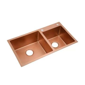 Hongdec 304 Edelstahl Roségold moderne Multifunktionsspüle aus Edelstahl