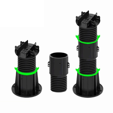 High Quality Black Plastic Pedestal Pavers for Roof Deck Adjustable Paving Systems