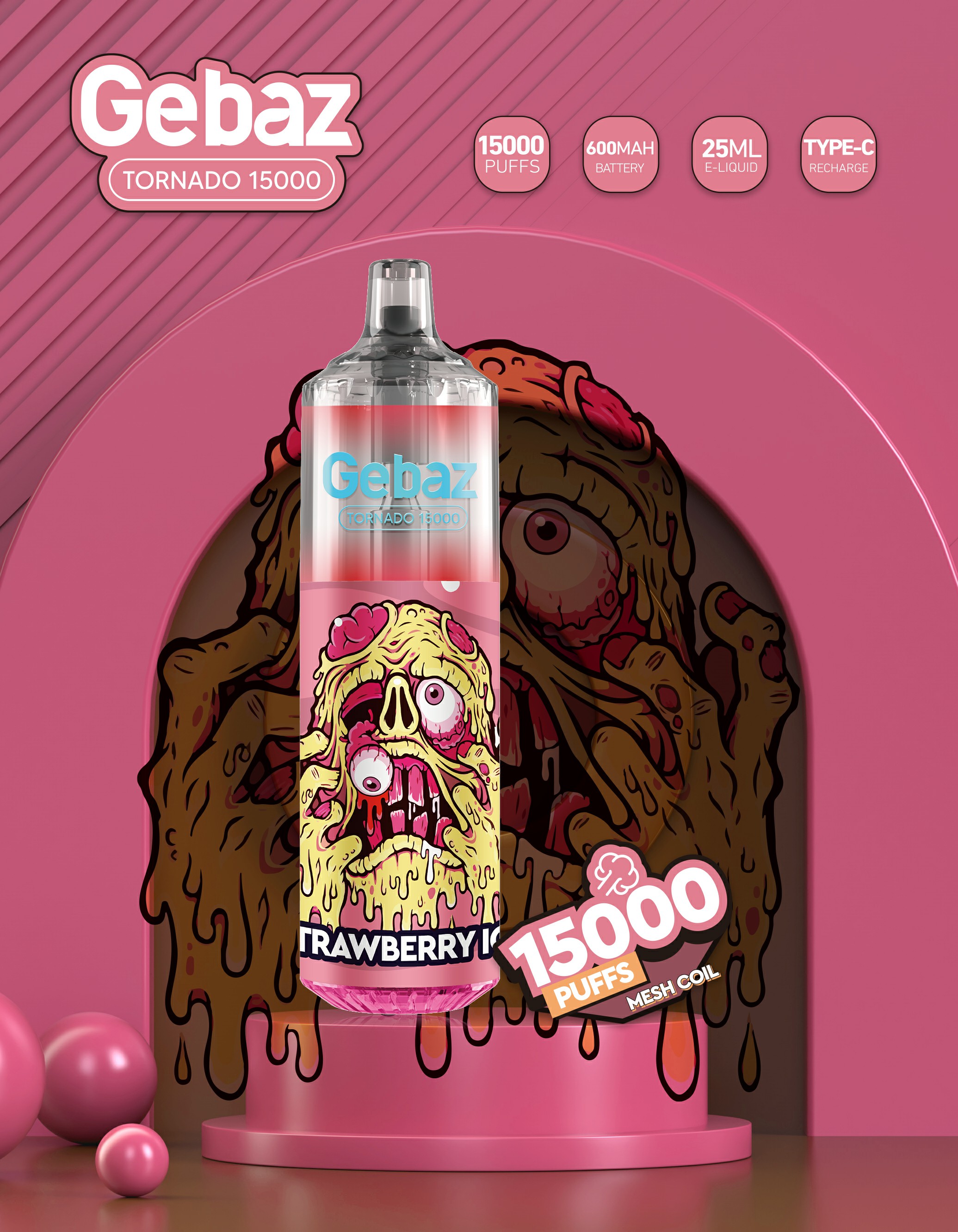 Gebaz 15000 puffs asli vape