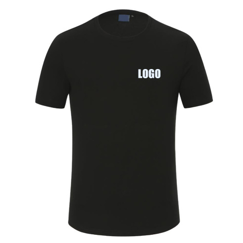 T-shirt a manica corta a collo rotondo logo personalizzato