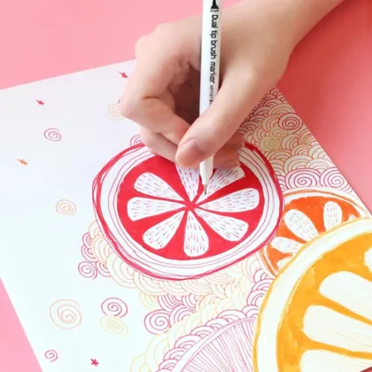 12 Color Professional Watercolor Brush Pen Set