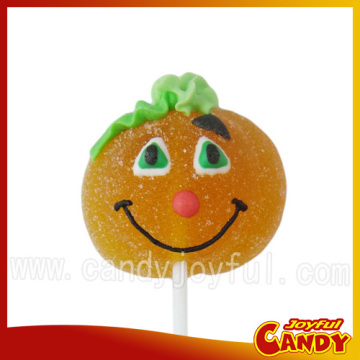 Halloween Candy Pumpkin fruit jelly Lollipop