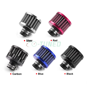 Universal 12mm Car Air Purifier Filter - High Flow Cover for Cone Cold Air Intake