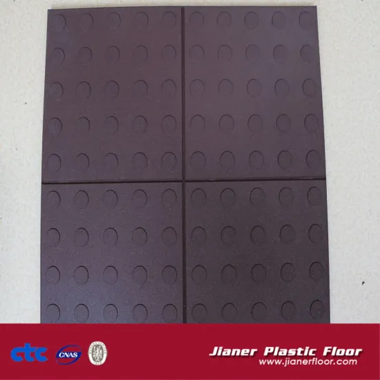 outdoor safety rubber flooring for blind walkway