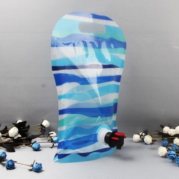 カスタム3L透明印刷再利用可能なジュース包装袋