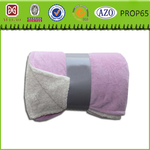 High quality Lint free fire retardant plush throw blanket