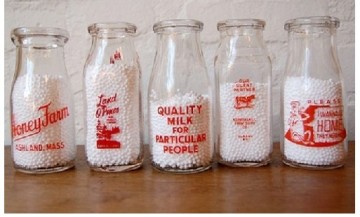 300ml - 350ml milk glass bottles milk jars budding bottles