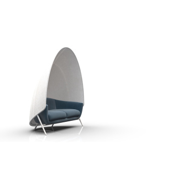 Soundproof Office Booth fabric upholstered sofa seating /acoustic office meeting pod Supplier