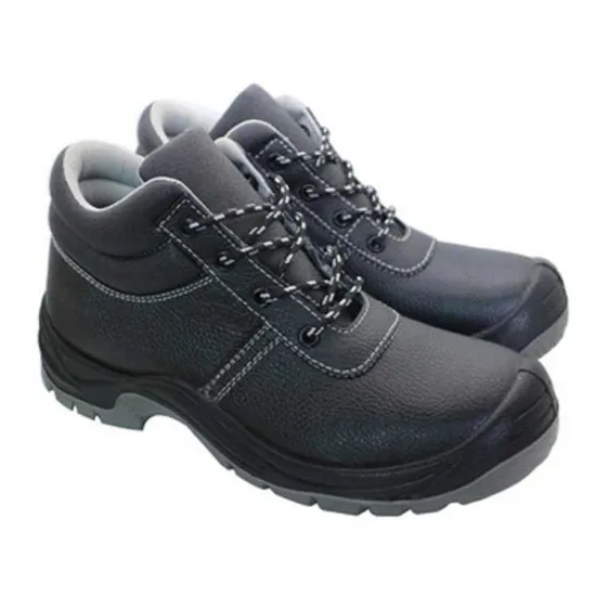 Genuine leather outdoor safety shoe for construction workers