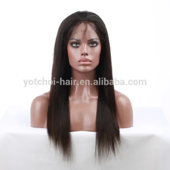Wholesale Cheap Good Quality 100 Chinese Peruvian Brazilian Indian Virgin Remy 100 Percent Human Hair Full Lace Wig