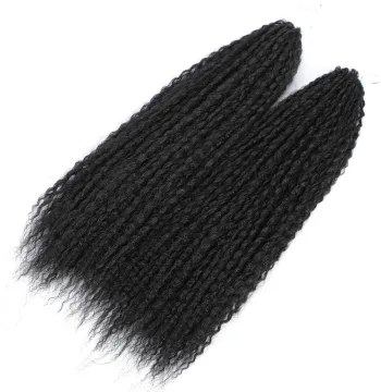 18inch 90grams Ombre Marley Braids Hair Crochet Afro Kinky Curly Synthetic Braiding Hair Crochet Twist Braids