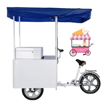 Hot Selling Solar Ice Cream Tricycle Cart with 208 Litre Freezer