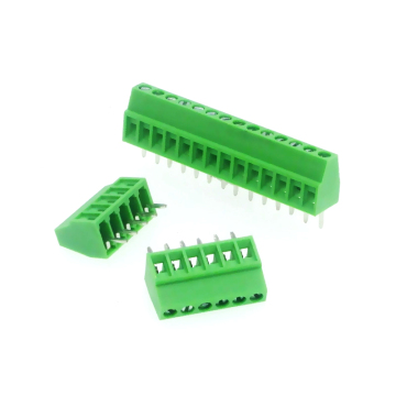 Connettore del terminale di saldatura a vite a pipì piccolo verde DG308/KF128