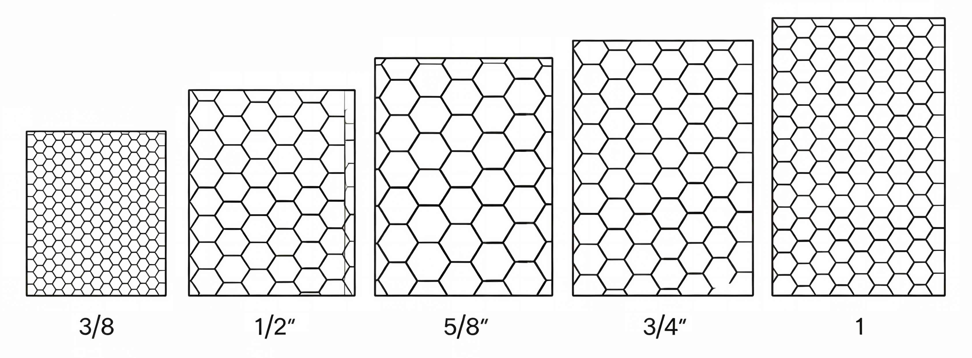1/2" Hexagonal wire mesh
