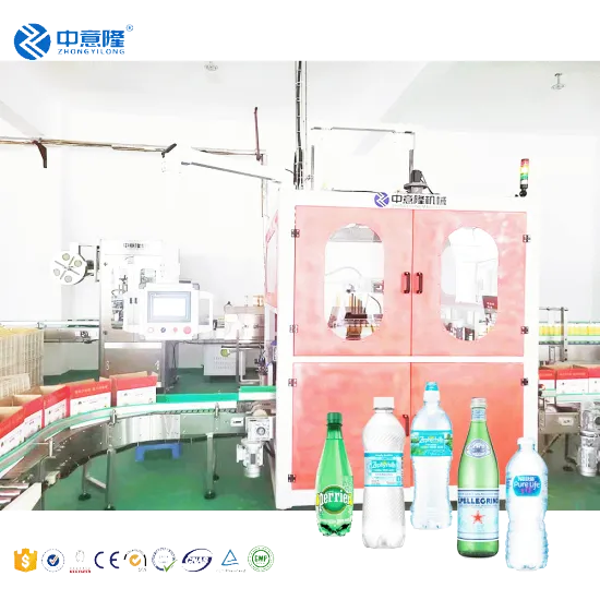 Automatic Bottle Handling Robot for Drink Packaging