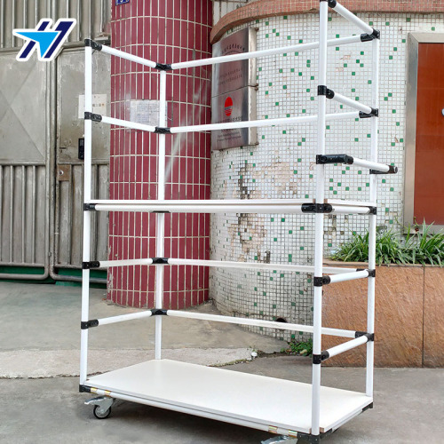 Carrito de rack de material de tubo magro