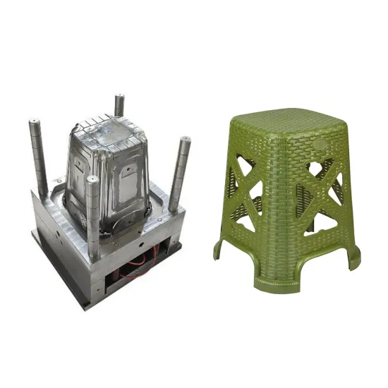 Custom Design Durable Plastic Rattan Stool Mould for Household Use