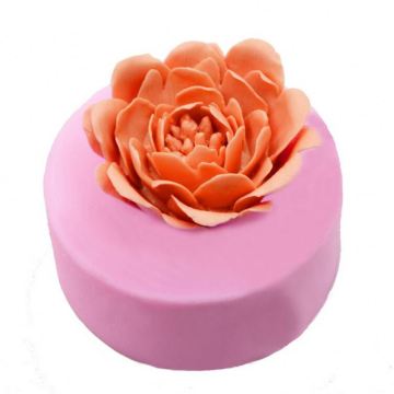 Heißer 3D -Lotus Fondant Mousse Form - Silikonkuchendekoration