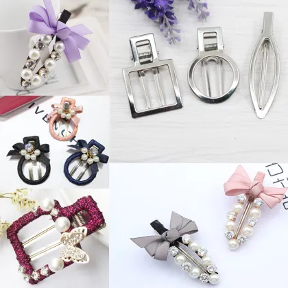 DIY Hair Clips: Silicone Resin Molds and Metal Barrettes