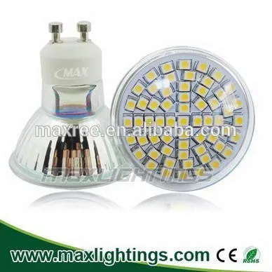 High power 60SMD 3528 GU10 cost-effective home factory hotel office lighting led lamp