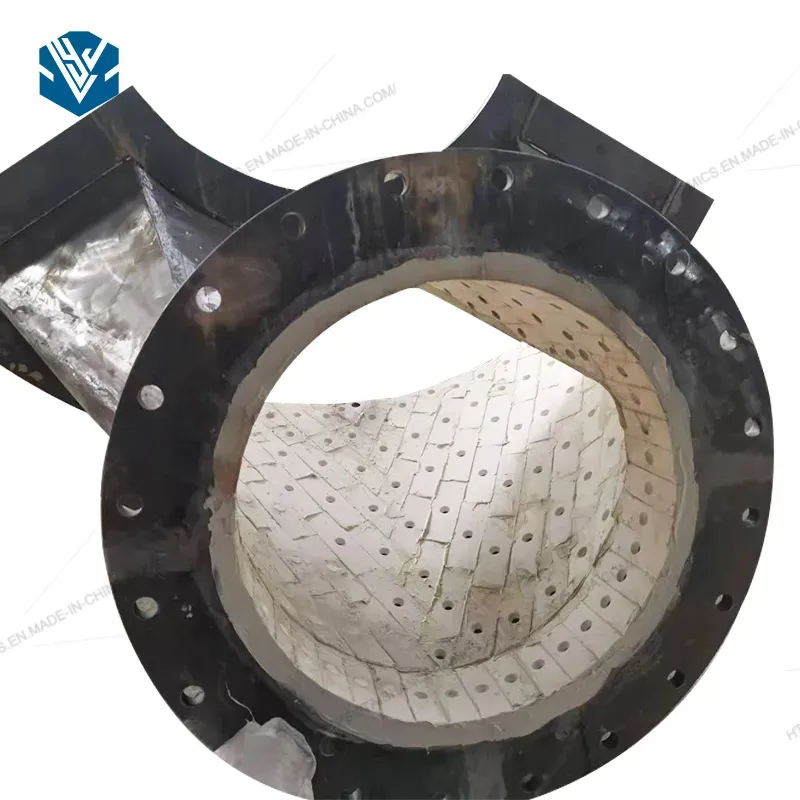 High Temperature Wear Resistant Alumina Ceramic Lined Steel Pipe Bush