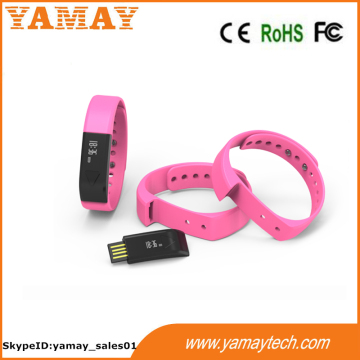 multi color bluetooth vibration phone call sync pedometer bracelet watch