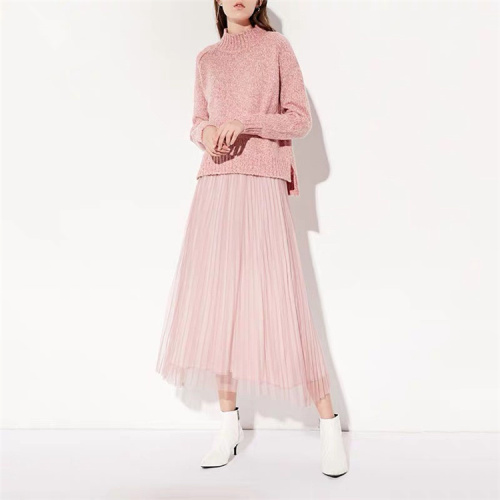 High Waist Formal Long Maxi Pleated Skirts