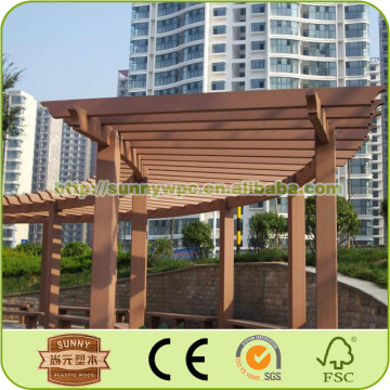 Gardern furniture pergolas outdoor wood wpc pergola