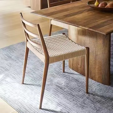 Design di novità ecologico di alto livello sedia rattan realizzata nella sedia da pranzo rattan fatta naturale top fatta naturale