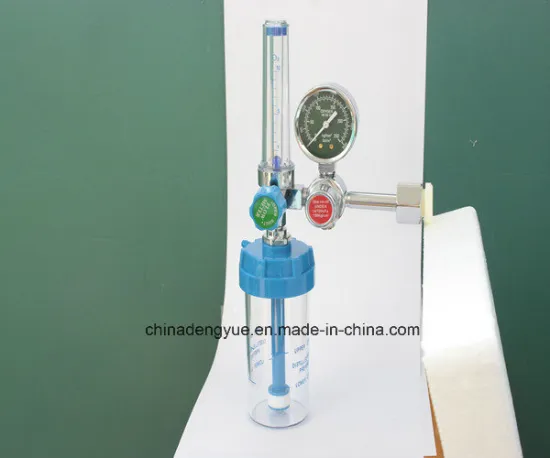 Oxygen Regulator with Humidifier Bottle Oxygen Inhalator for Hospital Gauge Regulator Medical Equipment